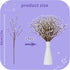 24 17inch Winter Decorations Pcs Artificial Berry Stems White Berry Picks for Christmas Holiday Flower Arrangements