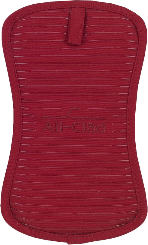 All-Clad Premium Pot Holder & Heating Pad, 10"x6.25", Heat Resistant to 500 Degrees, 100% Cotton, Chili Red