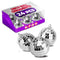 24 PCs Mini Disco Balls Set - 1.8 in Ornaments for Parties, Lightweight & Portable Decorations, Silver Sparkle