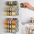Set 18 100 Vetacsion of Magnetic Glass Spice Tins with Preprinted Seasoning Label Stickers (Include Black Metal