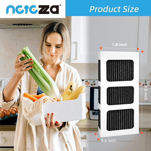 Paultra2 Refrigerator Air Filter Replacement, Compatible with Frigidaire Pureair Ultra 2, 4 Pack