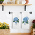 Gnmduw Set 2, Decor,16x24 Inch Blue Hydrangea Floral Kitchen Towels, Hydrangea Flower Decor Hand Towels of Coquttee