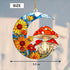 2D Flat Faux Stained Glass Mushroom Acrylic Ornament, Mushroom Ornaments for Christmas Tree, Mushroom Gifts for Women