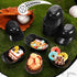 Baseball Helmet Ice Cream Snack Bowl, 8 oz Mini Baseball Cap Bowls, Kids Helmet Chip Bowl for Party (Black, 18 Pack)