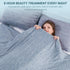 Elegear Cooling Blanket Throw - Arc-Chill 3.0 Cool Fiber, Lightweight Summer Cold Blankets for Night Sweats, Blue