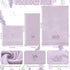 Hillsuren 3 Set 100% Set Pcs Lavender Floral Bathroom Towel Farmhouse Embroidered Lavender Floral Towels Vintage