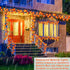 5 Pack Fall Decor Garland with Lights, 50 Ft 100 LED Enlarged Maple Leaves, Waterproof Battery Operated Indoor Outdoor
