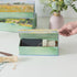 Serene Decorative Storage Boxes with Lids - Set of 3 Airy Floral Memory Keepsake Boxes with Magnetic Closure for