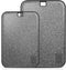 Plastic Cutting Board Set, 2 Large Dishwasher Safe Boards for Meat, Non-Slip, Reversible, Black