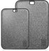 Plastic Cutting Board Set, 2 Large Dishwasher Safe Boards for Meat, Non-Slip, Reversible, Black