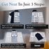 Space-Saving Shelf Dividers with T-Shirt Folder Board, Organize Closet Space, Ideal for Kitchen, Bathroom, Office, Pack