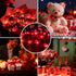 4 Pack 7 20 AIKEI Valentines LED Fairy Lights Battery Operated, Red Heart String Lights Waterproof Feet Led Firefly