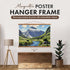 Magnetic Poster Hanger 24” Frame with Strong Magnets, Complete Hanging Kit for Posters, Art, Fits Various Sizes
