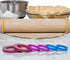 GreenOlive Rolling Pin Guide Ring Spacer Bands, 8 Piece Set, Multicolored Silicone Baking Accessories