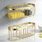 YMKWZ 2Pcs Sponge Holder for Kitchen Sink, Gold Suction Cup Caddy, No-Drilling &