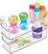 iDesign Plastic Organizer Bin with Easy Grip Handles, Set of 2, 14.5" x 5" x 5", Clear