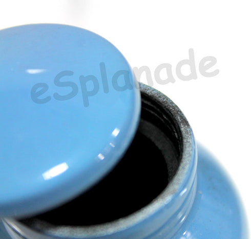 Esplanade Metal Mini Cremation Urn Keepsake Memorial Jar, Small Urn for Funeral Ashes, Blue