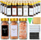 Glass Spice Jars with Label, 24Pcs Spice Jars with Shaker Lids-4 oz