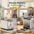 YSSOA Stainless Steel 2 Slice Toaster with Extra Wide Slot, 6 Shade Settings, Compact Oven, Silver