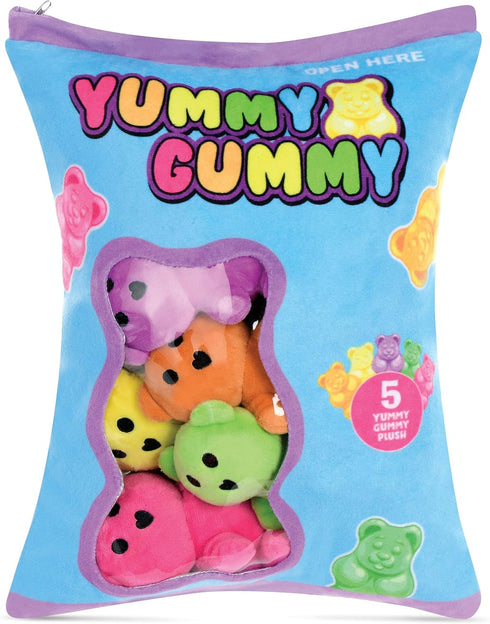 iscream Play with Your Food! Yummy Gummies Strawberry Scented Fleece Play Pillow