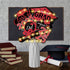 Graduation Decorations Class of 2025 - 36pcs Red and Black Table Centerpieces Sticks with Lights for Grad Party Supplies