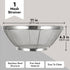 Juvale Fine Mesh Strainer 11" x 4" - Stainless Steel Rice Strainer & Mesh Colander for Pasta