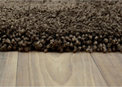 Garland Rug 3 Set Set Serendipity Brown Chocolate Piece (Toilet Cover, Contour Rug, Bath Rug) Shaggy Nylon Washable