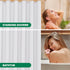 Biscaynebay Hotel Quality Fabric Shower Curtain Liners, 72" X 72", White Water Resistant with Rust Resistant Grommets