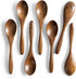 7 PCS Small Wooden Spoons, 5.8 Inch Honey Spoons for Tea and Coffee