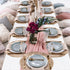 Dusty Rose Chiffon Table Runner - 27x120 Inches Long Elegant Sheer Fabric for Bridal Party Decorations