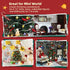 12 inch 1/6 1/12 iLAND Mini Christmas Tree with Lights Small Christmas Table Decorations Fits Office Desk Shelf Van