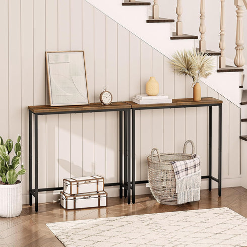 29.5" BF75XG01 HOOBRO Narrow Console Table, Small Entryway Table, Thin Sofa Side Display Table, for Hallway, Bedroom