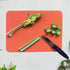 Simply Genius Color Coded Plastic Cutting Boards Set, Flexible Chopping Mats for Meat & Vegetables, Dishwasher Safe,