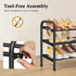 3 Closet, 28 42, Closet, 18 Gewudraw Tier Shoe Organizer, Shoe Rack for Metal Shelf Can Expandable to for Bedroom