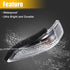 uxcell Left Side Rear View Mirror Turn Signal Amber Light Indicator for Toyota Avalon 2013-2018, Corolla 2014-2019