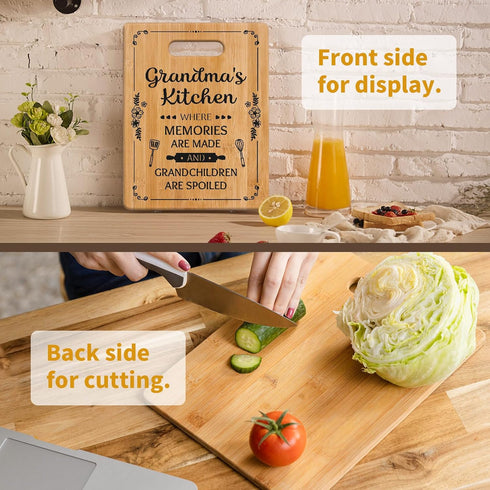Unique Cutting Board for Grandma, Best Gifts for Grandma from Grandchildren, Thoughtful Gift Ideas