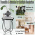 EKINIYAR 1 Pack Plant Stand Indoor Outdoor, Metal Plant Stand for Indoor Plants Iron Art Flower Pot Holder Stand