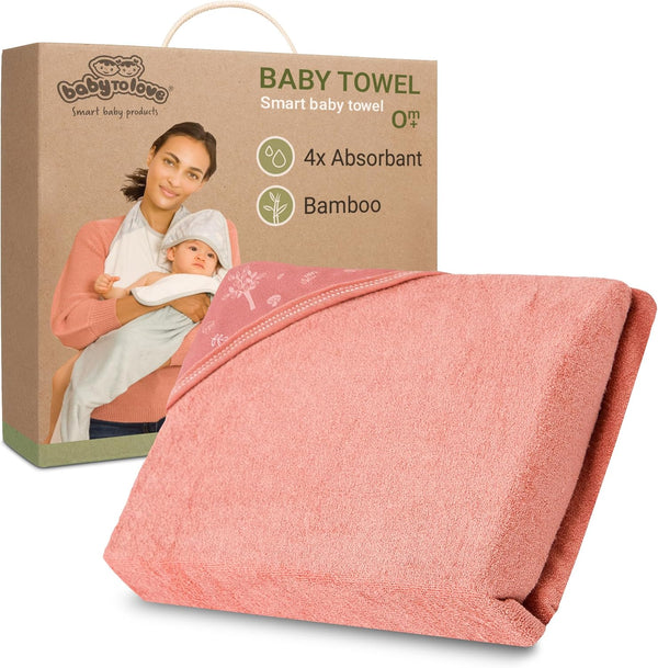 BabyToLove Extra Large Smart Baby Towel | Rayon Hooded Towel for Toddlers
