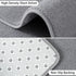Keeko 2x6 Washable Hallway Runner Rug, Grey Soft Indoor Low Pile Non Slip Memory Foam Carpet for Bedroom Kitchen Living