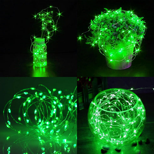 12 Pack 7 20 WATERGLIDE St. Patricks Day Fairy Lights Battery Operated (Included), ft LED Mini String Lights