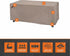 48" 25" 18" Modern Leisure Garrison Patio Ottoman/Coffee Table/Fire Pit Cover - Water-Resistant Fabric - Heavy-Duty