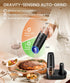 Set 135ml Ringco Gravity Electric Salt and Pepper Grinder with Charging Base, Automatic Gravity Salt and Pepper Mill