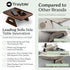 13.75 9.5inch, Shamrock Home Bamboo Trayble Couch Arm Table, Clip On Tray Sofa Table for Couches. Sofa Arm Tray