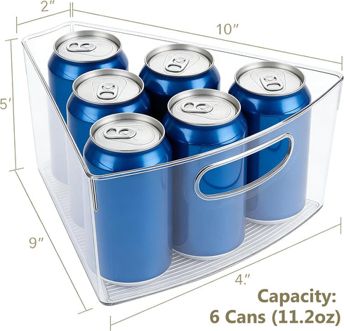 Set 4, 10"x 9.5"x 4" 4" 1/8 URALFA Lazy Susan Organizers of Corner Cabinet Organizer, Plastic Transparent Kitchen
