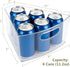 Set 4, 10"x 9.5"x 4" 4" 1/8 URALFA Lazy Susan Organizers of Corner Cabinet Organizer, Plastic Transparent Kitchen