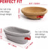 Set, KneadAce Cotton Rope Banneton Bread Proofing Basket Oval & Round Bread Baskets with Liners & Covers for Artisan