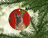 Caroline's Treasures Red Snowflakes Holiday Christmas German Shepherd Ceramic Ornament
