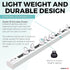 UrbanRed Self Adhesive Ceiling Curtain Track, 9.8FT (3m) for Smooth Wall, No Drill, Adhesive Curtain Rod