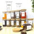 Kuocodall 12 201 8oz Pcs Glass Spice Jars with Bamboo Airtight Lids & Labels - Small Empty Food Storage Containers