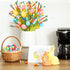 6 Easter Decorations, pcs Easter Stems with Eggs Carrots and Berries, Artificial Flower Arrangement for Spring Decor